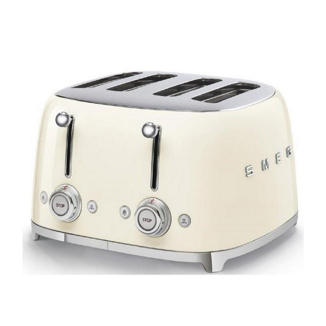Smeg 4 Slice Cream Toaster with Stop Button