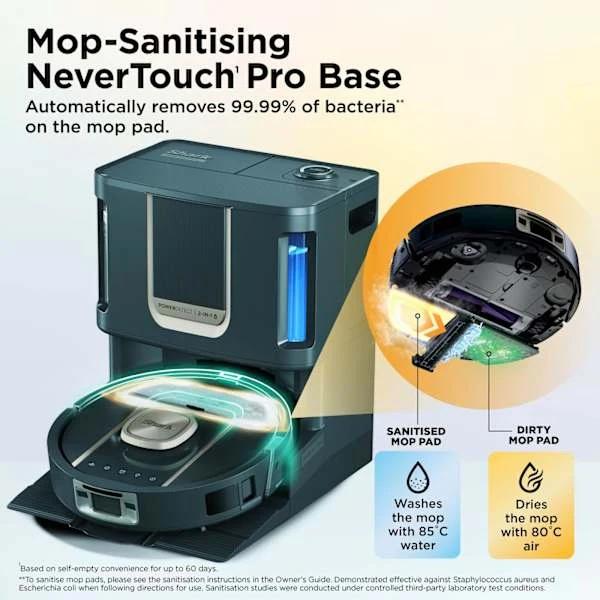 Shark ThermaCharged PowerDetect Robot Vacuum | Wet & Dry | Black | 2-in-1 | Shark