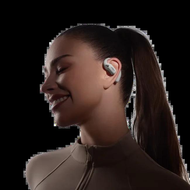 Shokz Openfit 2+ Grey Open-Ear Earbuds - Dynamic Sound, Dolby Audio, 48hr Battery, IP55 Water Resistant, Bluetooth 5.4