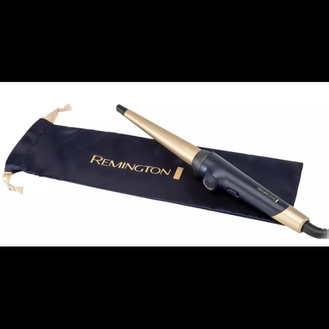 Remington Sapphire Luxe Curling Wand Blue & Gold Conical Barrel