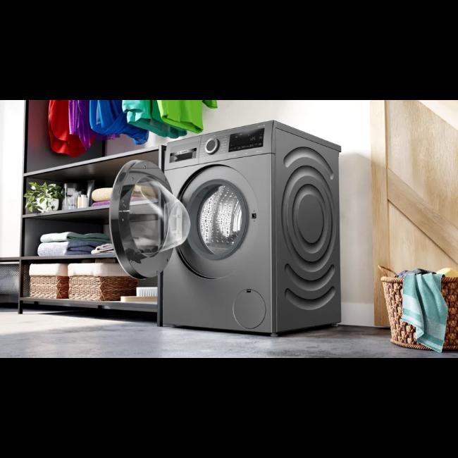 Bosch Series 6 9kg Washing Machine | Grey | Anti Stain | Iron Assist | 1400 Spin