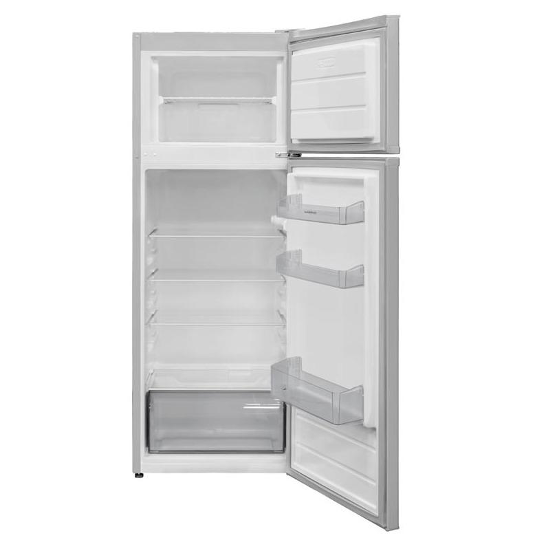 Nordmende Freestanding Fridge Freezer - Silver | Shelves, Drawers, Door