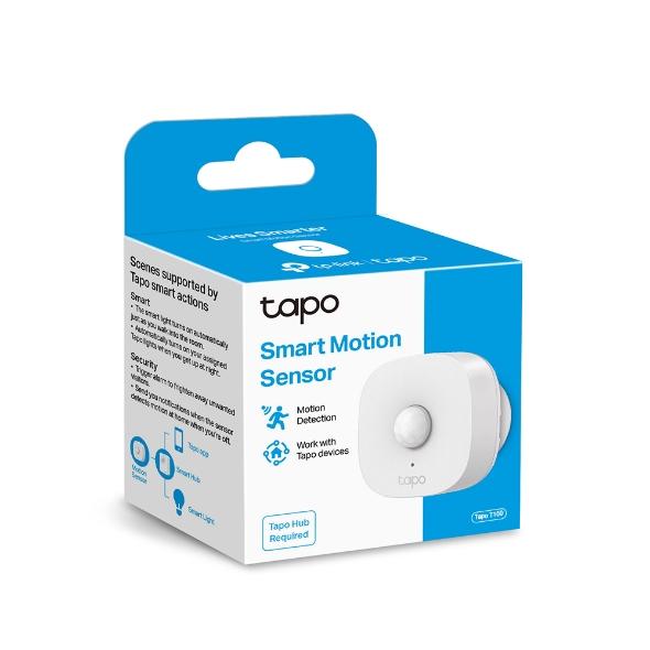 Tapo T100 Smart Motion Sensor | 120° Detection Angle, White, Battery Powered