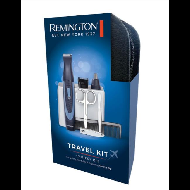 Remington Travel Grooming Kit - 13 Piece Kit for Styling, Trimming & Grooming On The Go