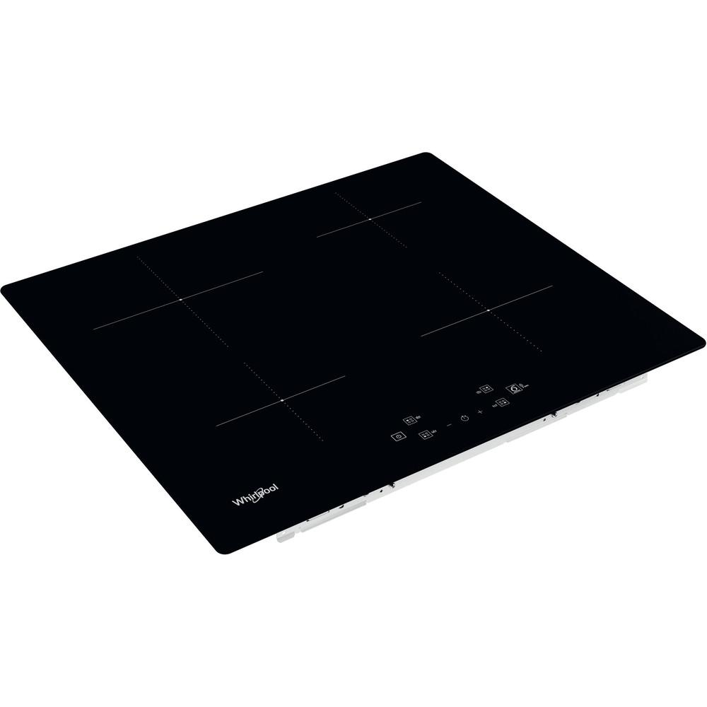 Whirlpool Induction Hob 4 Zone Black Glass 6th Sense Booster