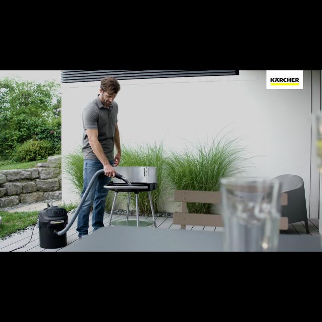 Karcher Ash Vacuum Cleaner 600W Metal Container Filter Cleaning System