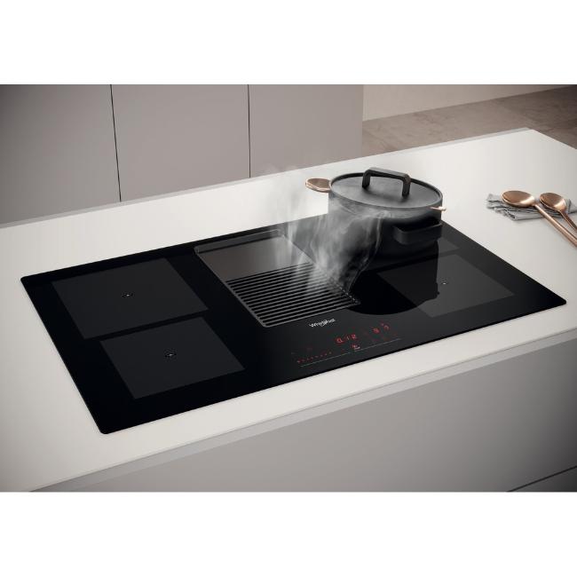 Whirlpool 83cm 4 Zone Induction Hob with Integrated Venting - Glass-Ceramic | Slider Control, Keep Warm, Booster, Power Management, 5 Year Warranty