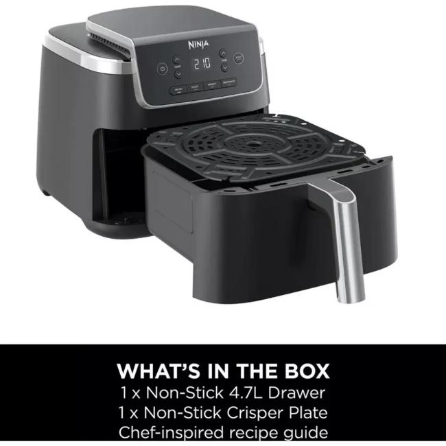 Ninja 4.7L Digital Air Fryer Black | Air Fry, Roast, Reheat, Dehydrate