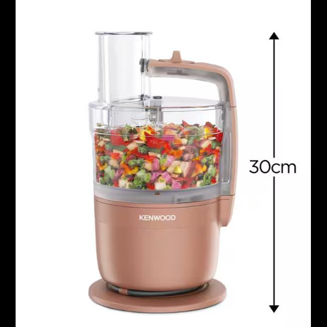 Kenwood MultiPro Go Food Processor Clay Red 650W Chopping Slicing Grating