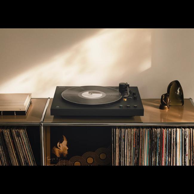 Sony PS-LX5BT Belt Drive Bluetooth Turntable - Black | Fully Automatic, aptX Adaptive Wireless, Aluminum Tonearm, MM Cartridge, Built-in Phono Stage