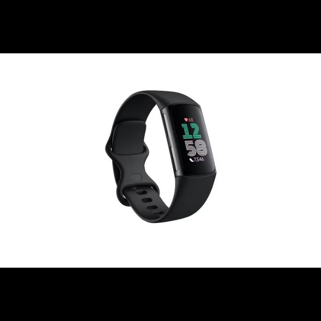 Fitbit Charge 6 Fitness Tracker Obsidian Black | Heart Rate, GPS, Sleep, Exercise Modes, 7-Day Battery Life