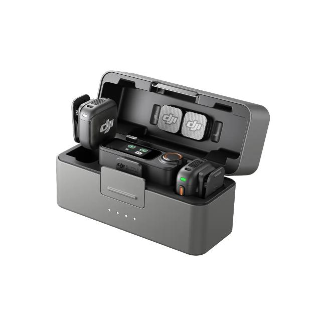DJI Mic 3 Wireless Microphone System | Black | Receiver & Charging Case