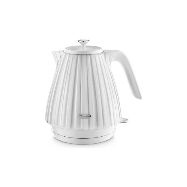 DeLonghi Ballerina Kettle - White 1.7L Capacity, Water level indicator, Handle, Lid