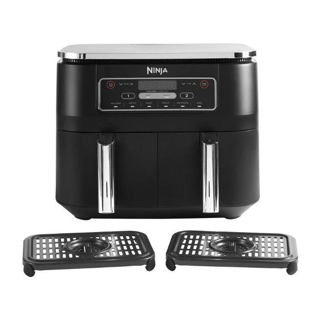 Ninja Foodi Dual Zone Air Fryer AF300UK | 7.6L Capacity | Air Fry, Max Crisp, Roast, Bake, Reheat, Dehydrate | Free Delivery