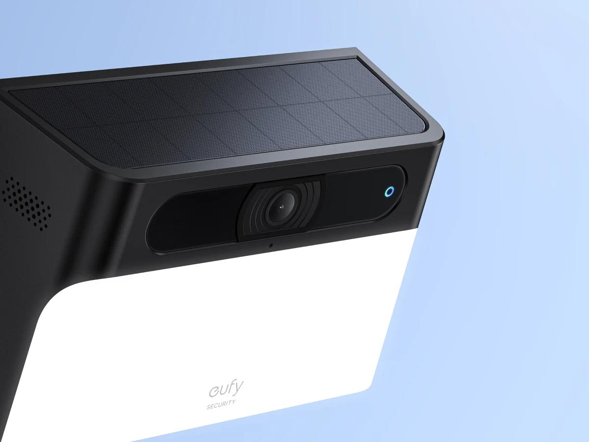 Eufy Solar Powered 2K Wall Light Camera with Solar Panel and Camera