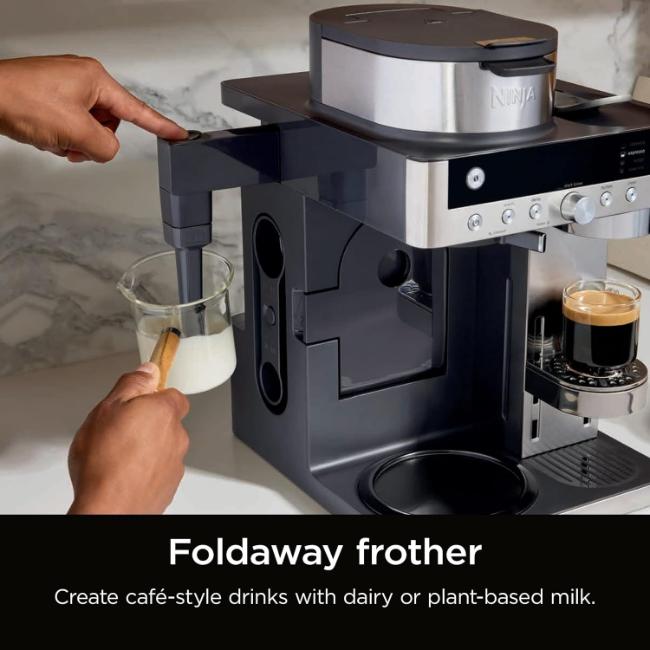 Ninja DualBrew System Coffee Machine - Filter & Espresso with Froth, Multiple Drink Sizes, 1.8L Capacity