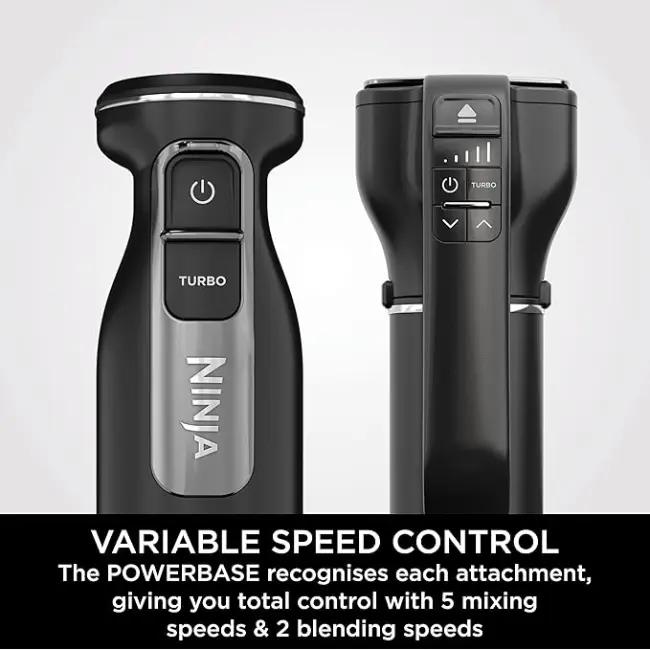 Ninja Foodi Hand Blender & Mixer CI090UK Black 850W with Turbo