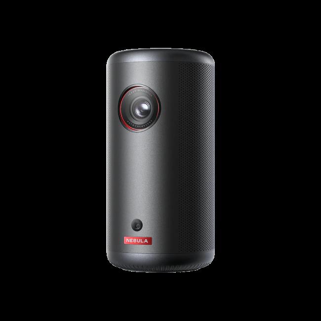 Nebula Capsule 3 Projector with Gimbal Stand - Black, 200 ANSI Lumens, 1080p Resolution, 120" Screen, Portable, LED, Autofocus, Auto Keystone, Obstacle Avoidance