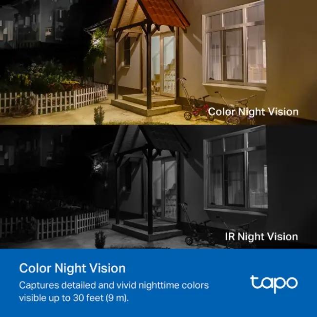 Tapo Smart Wire-Free Security Camera - Outdoor, 2K Resolution, Night Vision, Battery Powered