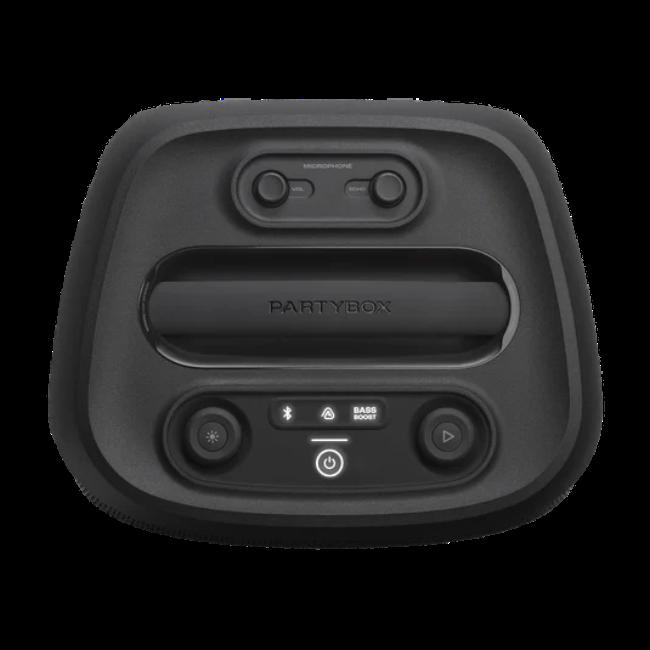 JBL PartyBox Encore 2 Portable Speaker 100W RMS AI Sound Boost Wireless Mic 15-Hr Battery IPX4 Splashproof Auracast Black