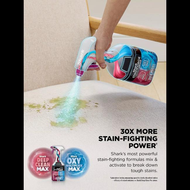 Shark EveryMess VX110UK 3-in-1 Portable Stain Eliminator, Wet Vac & Dry Vac, 2kg, Blue, 6m Cord, Multi-Surface, Pet Hair Pick-Up, Self-Cleaning