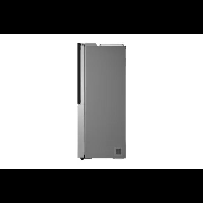 LG InstaView Side-By-Side Refrigerator 628L Brushed Steel with Water Dispenser