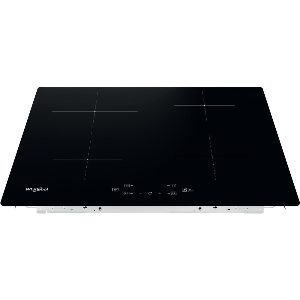 Whirlpool Induction Hob 4 Zone Black Glass 6th Sense Booster