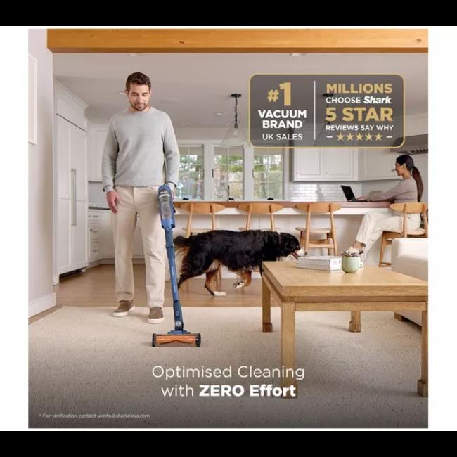 Shark PowerDetect Speed Luxe Cordless Vacuum Cleaner Ultramarine HEPA Filtration Auto-Empty Up to 60 Min Run Time
