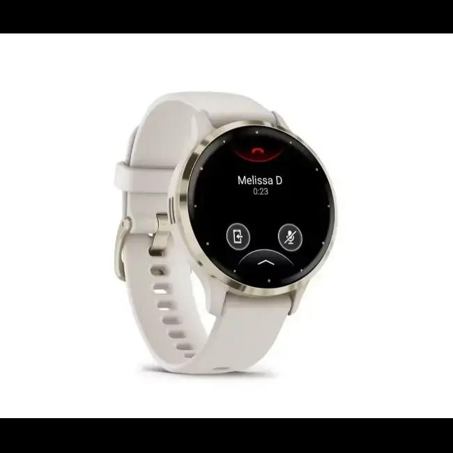 Garmin Venu 3S Smartwatch Gold & Ivory 41mm AMOLED Display Fitness Tracker
