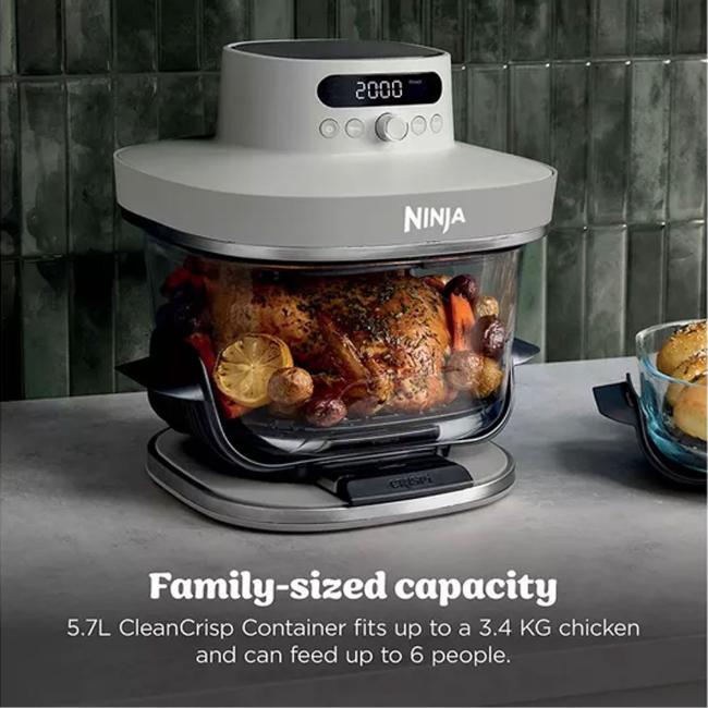 Ninja CRISPi Pro XL 7-in-1 Glass Air Fryer Bone 5.7L Capacity