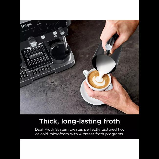 Ninja Espresso Coffee Machine - Black | Grind | Froth