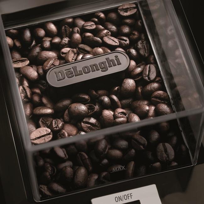 De'Longhi KG79 Professional Burr Coffee Grinder with Transparent Bean Container and Dial