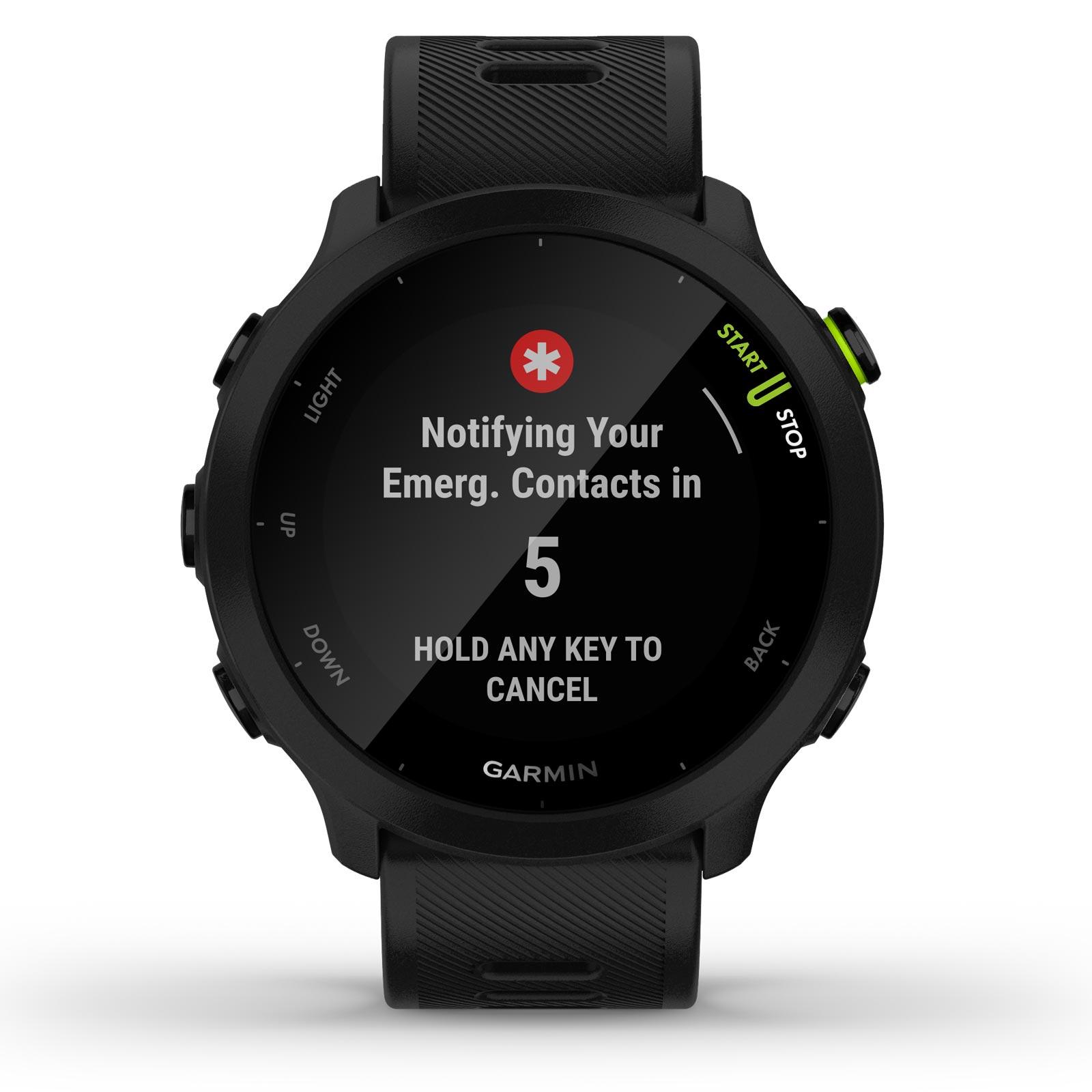 Garmin Forerunner 55 Black Smartwatch GPS Heart Rate Activity Tracking Up to 2 weeks Battery Life