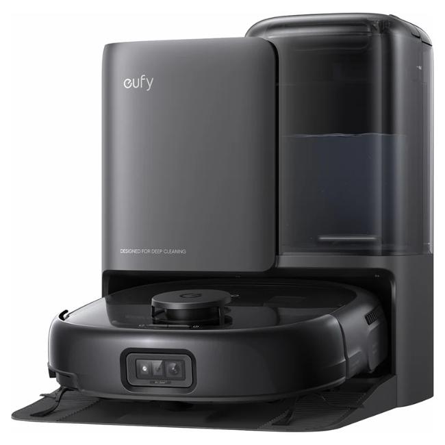 Eufy Omni E25 2-in-1 Robot Vacuum and Mop - Black | 20,000 Pa Suction, HydroJet Mopping, DuoSpiral Brushes, CornerRover Arm, AI.See Obstacle Avoidance, Hands-Free Station