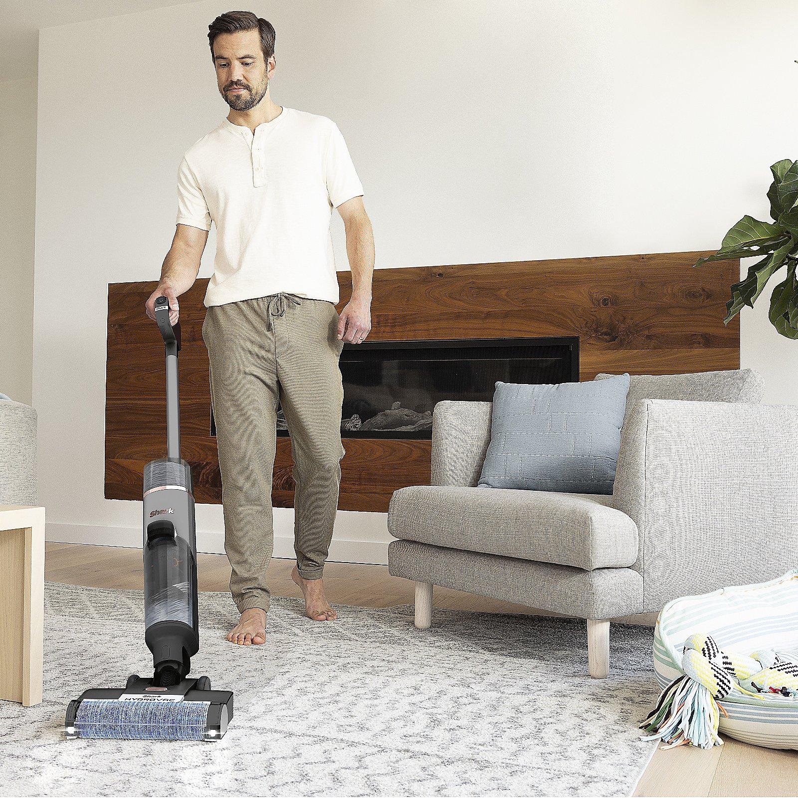 Shark HydroVac Cordless Vacuum Cleaner - Charcoal Grey | Deep clean hard floors & freshen area rugs, Removes wet & dry messes