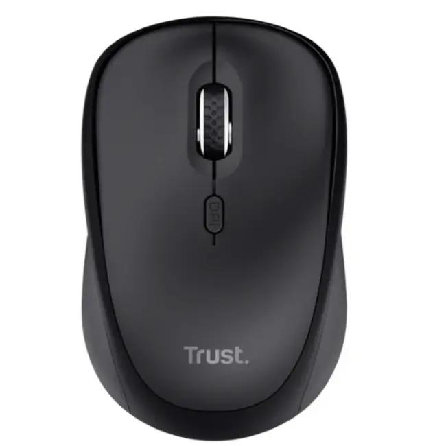 Trust Wireless Keyboard & Mouse Set - Black, Silent Keys, 800-1600 DPI