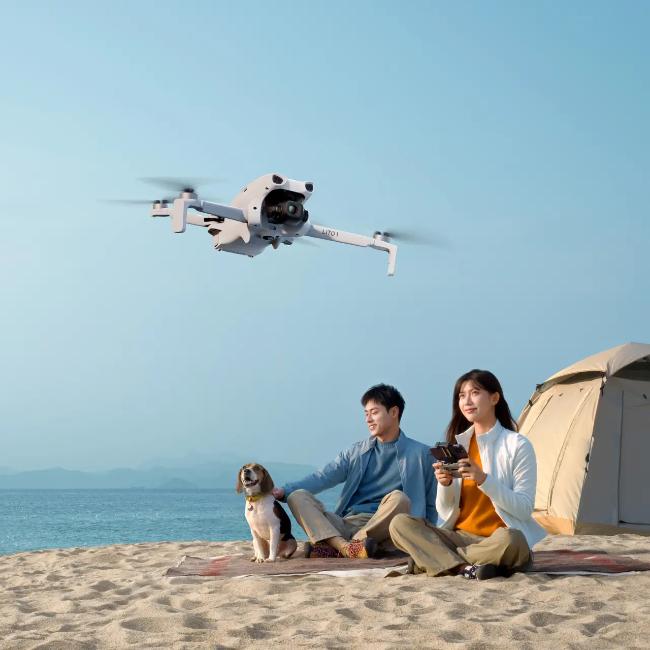 DJI Lito 1 White Camera Drone with 4K Video, 8K Images, Under 249g, 36 Min Flight Time, 15km Range, Omnidirectional Obstacle Sensing, DJI RC-N3 Controller
