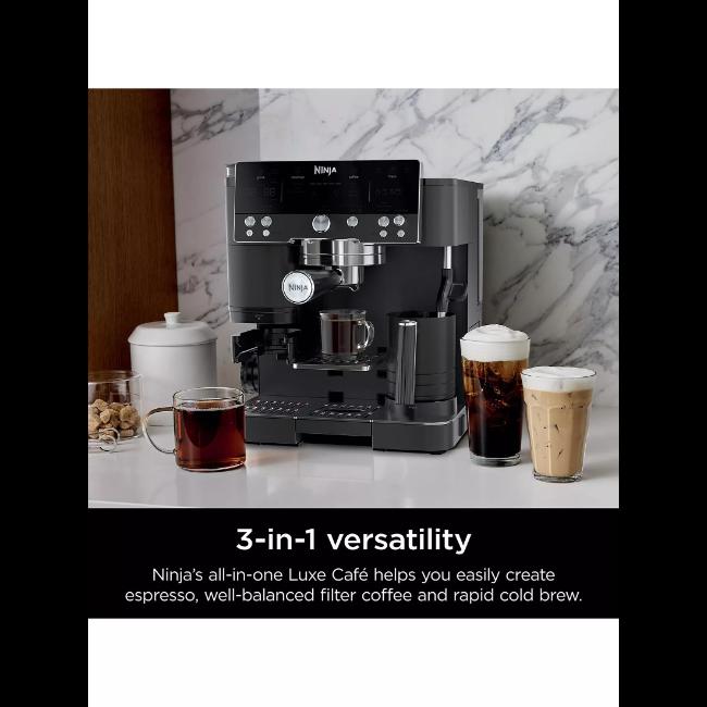 Ninja Espresso Coffee Machine - Black | Grind | Froth