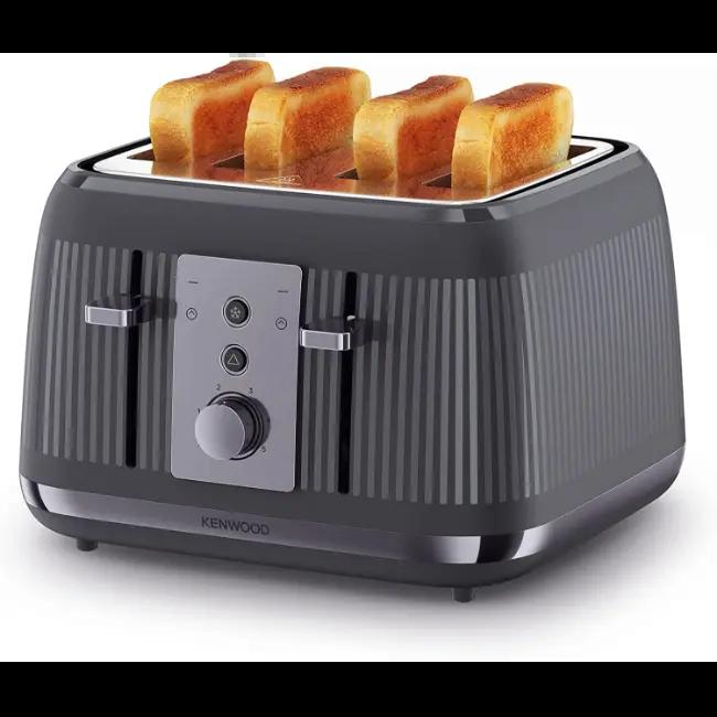 Kenwood Dusk 4 Slice Toaster Slate Grey | Reheat Defrost Cancel