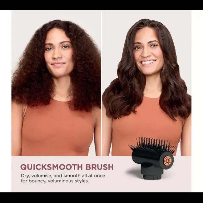 Shark SpeedStyle Pro 3-in-1 Hair Dryer Black with Turbo Concentrator, QuickSmooth Brush, FrizzFighter Finishing Tool