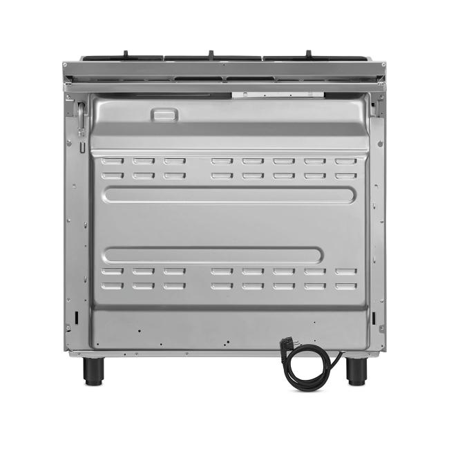 Smeg Range Cooker Dual Fuel 90x60cm Stainless Steel Gas Hob Electric Ovens