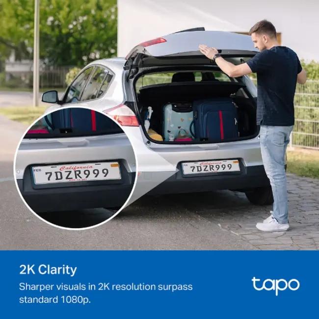 Tapo Smart Wire-Free Security Camera - Outdoor, 2K Resolution, Night Vision, Battery Powered