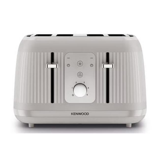 Kenwood Dawn 4 Slice Toaster Oatmeal Cream | 5 Browning Levels, Defrost Setting, Reheat Function, Hi-Rise Bread Lift, Cancel Function, Cord Storage, Removable Crumb Tray