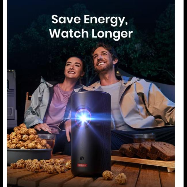 Anker Nebula Capsule 3 Laser Projector Black 1080p Portable with Lens, Nebula