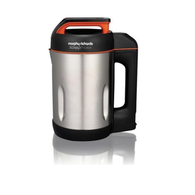 Morphy Richards Soup Maker | 1.6 Litre | Stainless Steel, Black, Orange