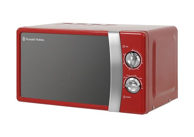 Russell Hobbs 17L Red Microwave 700W 5 Power Levels Defrost Setting Timer