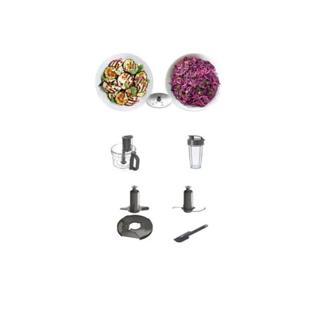 Kenwood MultiPro Express Food Processor - Silver, 3L, 1000W, 2 Speeds, 6 Accessories