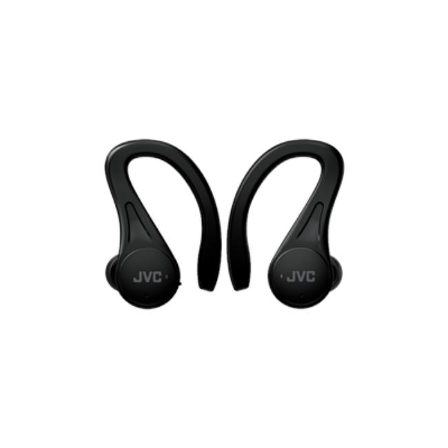 JVC Fitness True Wireless In-Ear Headphones with Ear Loop - Black | 30-Hour Battery | Bluetooth 5.1 | Waterproof