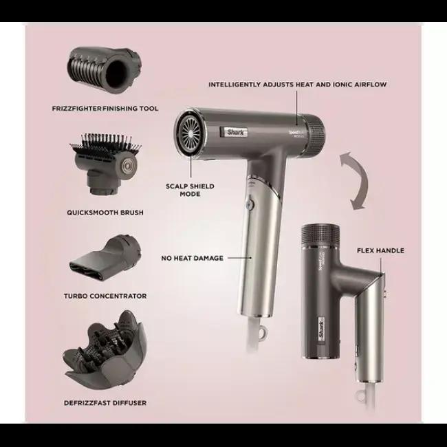 Shark SpeedStyle Pro FLEX Hair Dryer with Attachments, Free Delivery
