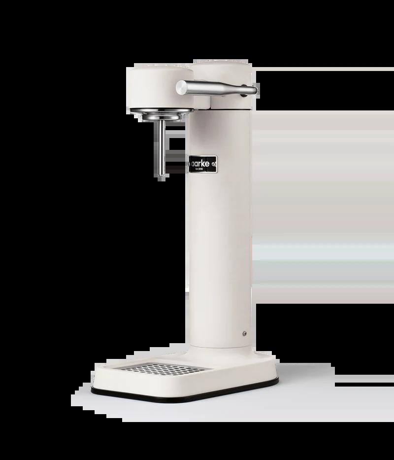 Aarke Carbonator 3 Sparkling Water Maker - Matte White, Stainless Steel, Cordless & Electricity-free